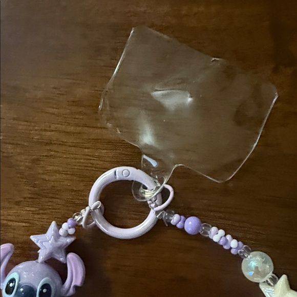 Purple Bead keychain with Character Charm bohemian fairycore whimsical mystical - Picture 5 of 7